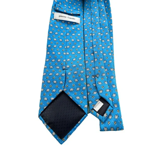 Pierre Cardin Mens silk tie with elephants - Picture 4 of 4